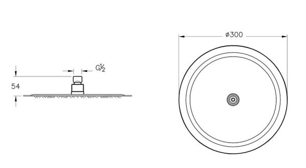 Artema Lite Lc A45674 Duş Başlığı, 300 Mm, Krom