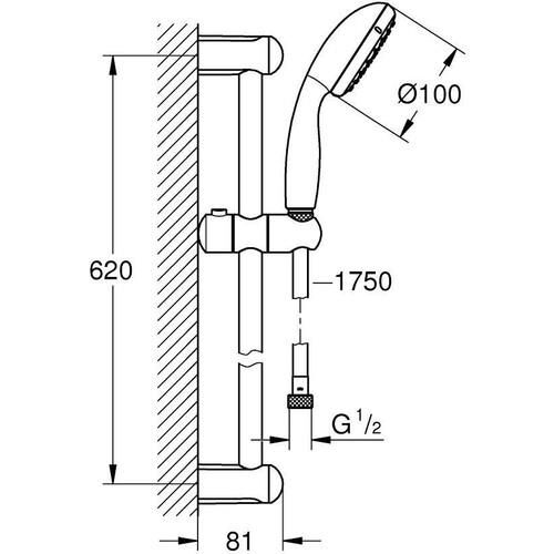 Grohe New Tempesta 2f Duş Seti, 2759800E