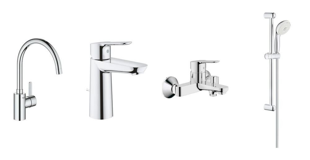 Grohe Bauedge Batarya 4'lü Set - 23758SET