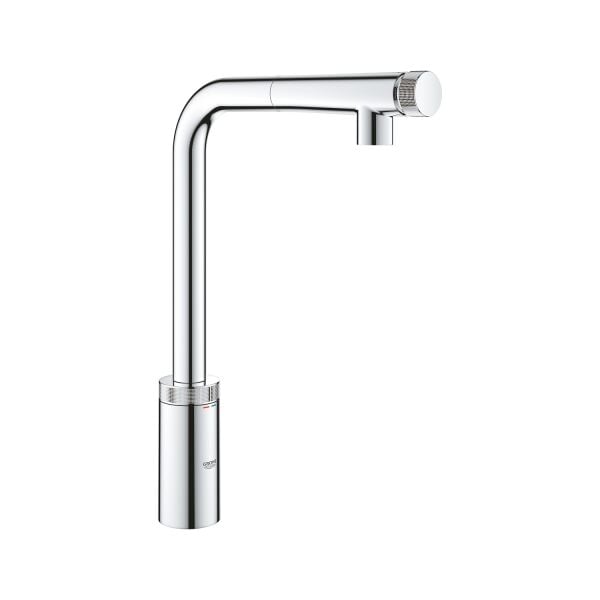 Grohe Eviye Bataryası Spiralli Smartcontrol Minta Krom 31613000
