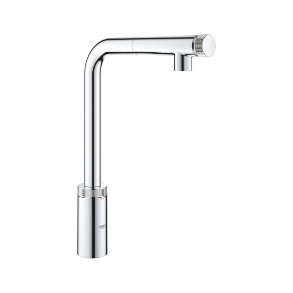 Grohe Eviye Bataryası Spiralli Smartcontrol Minta Krom 31613000