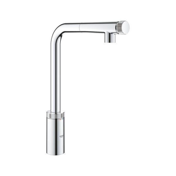 Grohe Eviye Bataryası Spiralli Smartcontrol Minta Krom 31613000