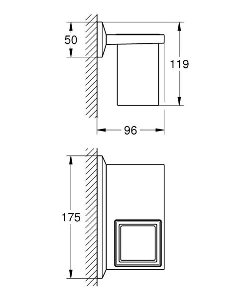 Grohe Allure Brilliant Diş Fırçalık - 40906000