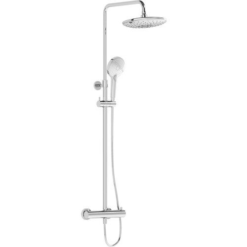 VitrA AquaHeat Bliss 240 A47205 2F Termostatik Duş Sistemi, Krom