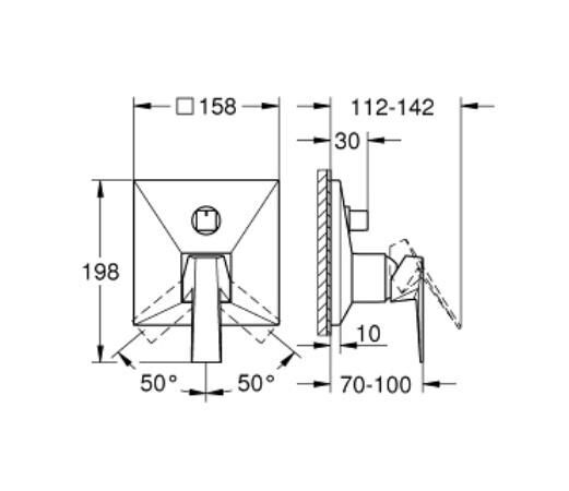 Grohe Allure Brilliant Ankastre Banyo Bataryası - 24340AL0