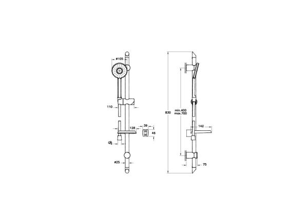 Artema Style X 1F Sürgülü El Duşu Takımı A45538