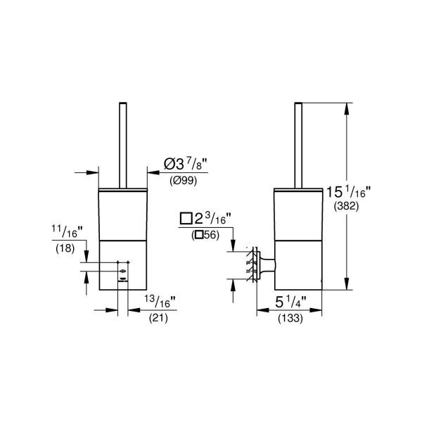 Grohe Allure Tuvalet Fırçası - 40340GN1