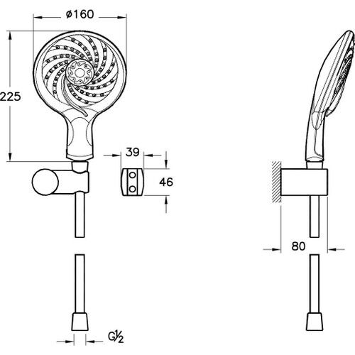 Artema A45654 Samba 5f El Duşu Takımı