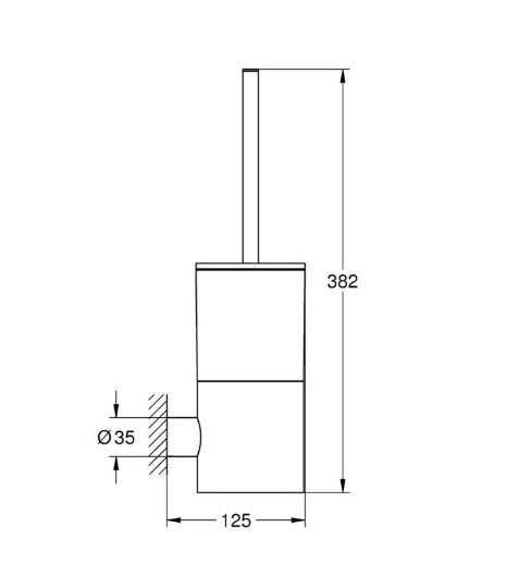 Grohe Atrio Tuvalet Fırçası - 40892GL0