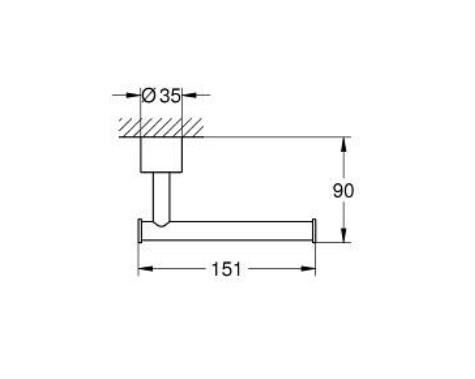Grohe Atrio Tuvalet Kağıtlığı - 40891GL0