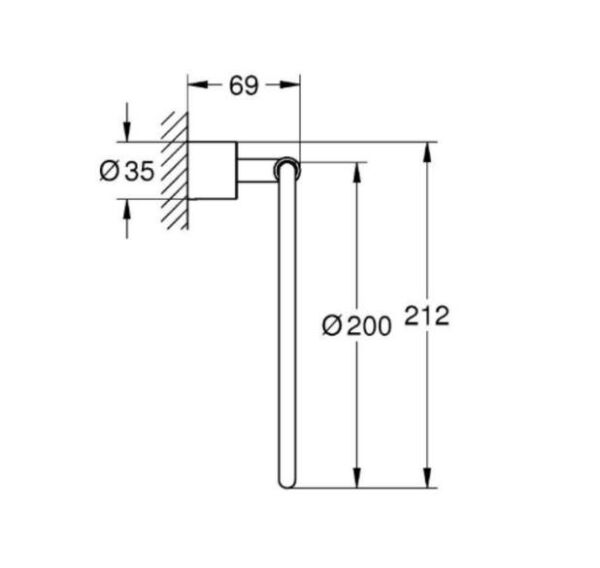 Grohe Atrio Havlu Askısı - 40887GL0