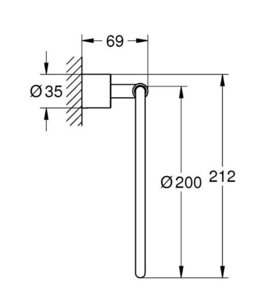 Grohe Atrio Havlu Askısı - 40887AL0
