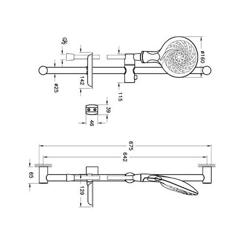 VitrA Artema Samba Sürgülü El Duşu Takımı 5 Fonksiyonlu A45655