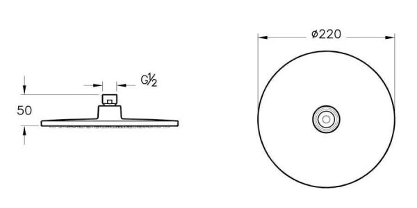 Artema Rain L A45708STA Duş Başlığı, Krom