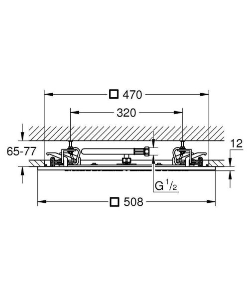 Grohe Rainshower Aqua 20'' Tepe Duşu 1 Akışlı - 26873000