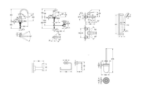 Grohe 7 Parça Yenilik Seti