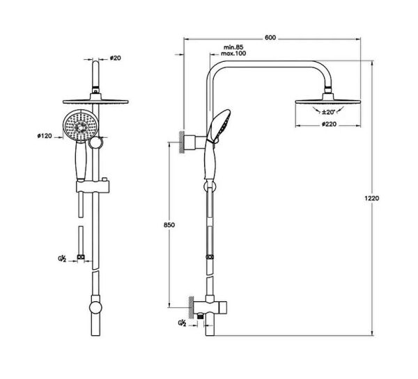 Artema A45598 System Raın LH21 Kolon