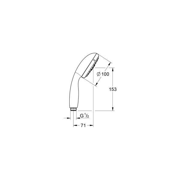 Grohe El Duşu New Tempesta 4 Fonksiyon Krom - 28421002