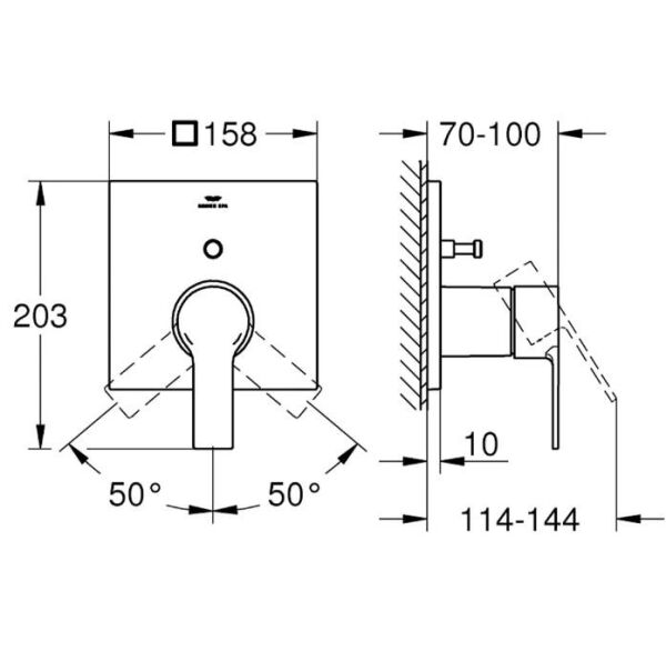 Grohe Allure Ankastre Banyo/Duş Bataryası - 19315DL1