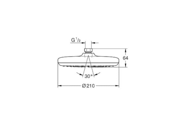 Grohe Tempesta 210 Tepe Duşu 1 Akışlı - 26409000