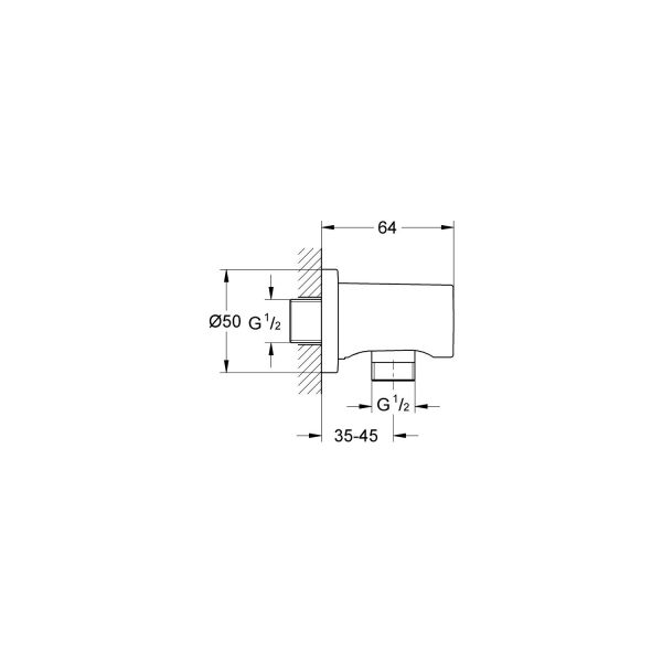 Grohe Rainshower® Su Çıkış Dirseği - 27057EN0