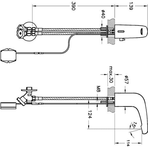 VitrA Artema Aquasee Wing Fotoselli Lavabo Bataryası Krom A47105