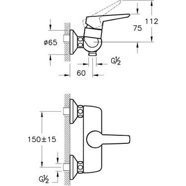 Artema Solid S Ankastre Duş Bataryası