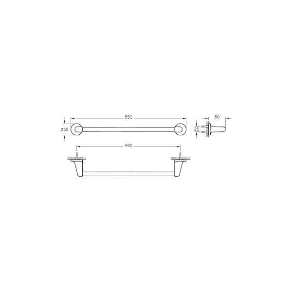 Artema Marin A44944 Uzun Havluluk, Krom