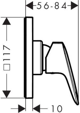 Hansgrohe Logis Tek Kollu Duş Bataryası, Ankastre - 71604000