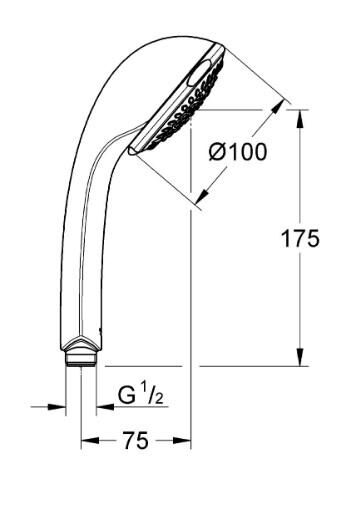 Grohe Relaxa 3 Fonksiyonlu El Duşu - 28793000