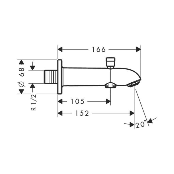 Hansgrohe Duş Çıkış Ucu Yönlendiricili 13423000