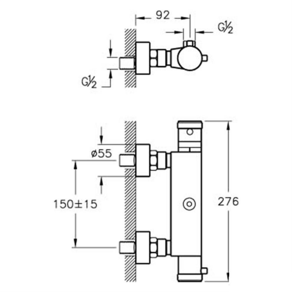 Aquaheat Rh1 Duş Bataryası A47055