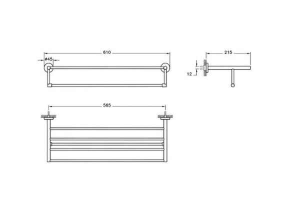 Artema Arkitekta Havlu Rafı A44340