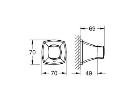Grohe Grandera El duşu askısı - 26896000