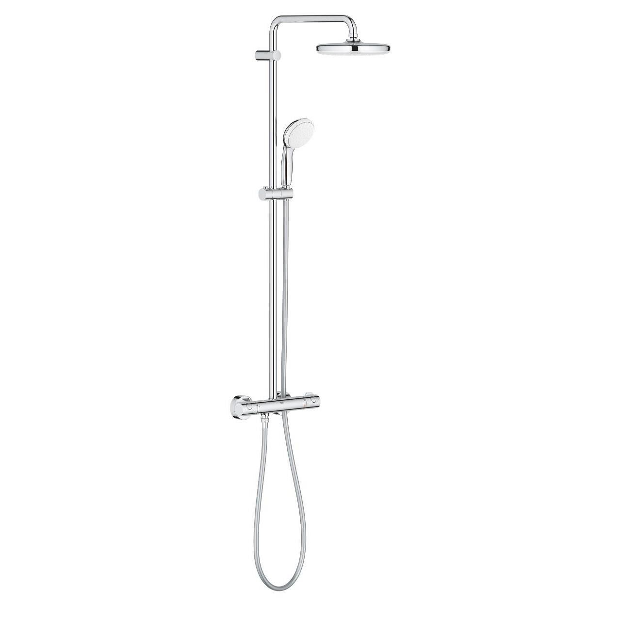 Grohe Bau System 210 Duvara Monte Termostatlı Duş Sistemi - 26699000