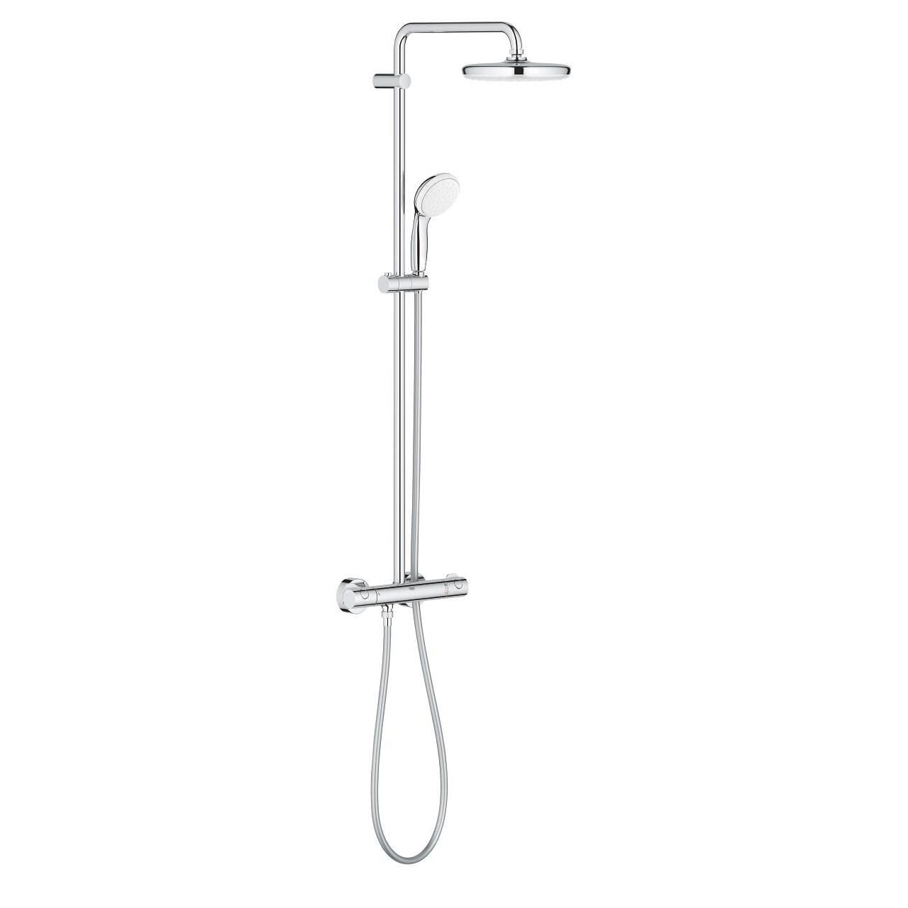 Grohe Bau System 210 Duvara Monte Termostatlı Duş Sistemi - 26699000