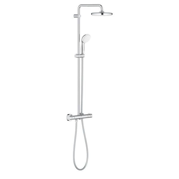 Grohe Bau System 210 Duvara Monte Termostatlı Duş Sistemi - 26699000