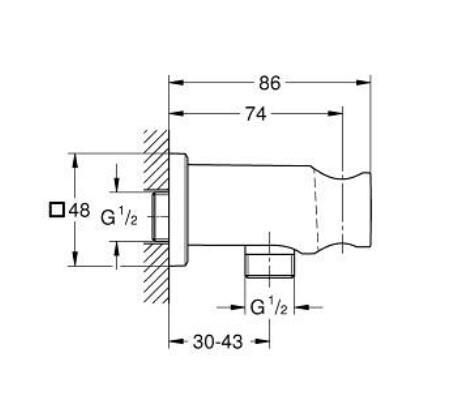 Grohe RainShower El Duşu Çıkış Dirseği - 26659AL0