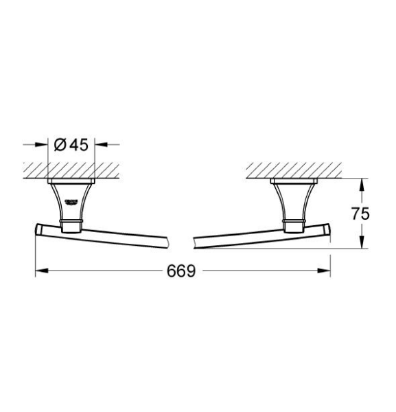 Grohe Grandera Uzun Havluluk 600 mm Banyo Aksesuarı - 40629IG0