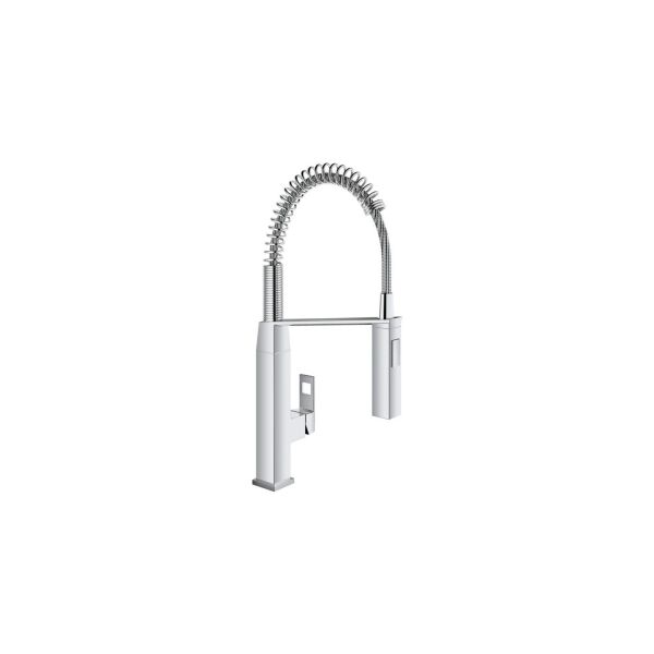 Grohe Eurocube Tek Kumandalı Spiralli Eviye Bataryası - 31395000