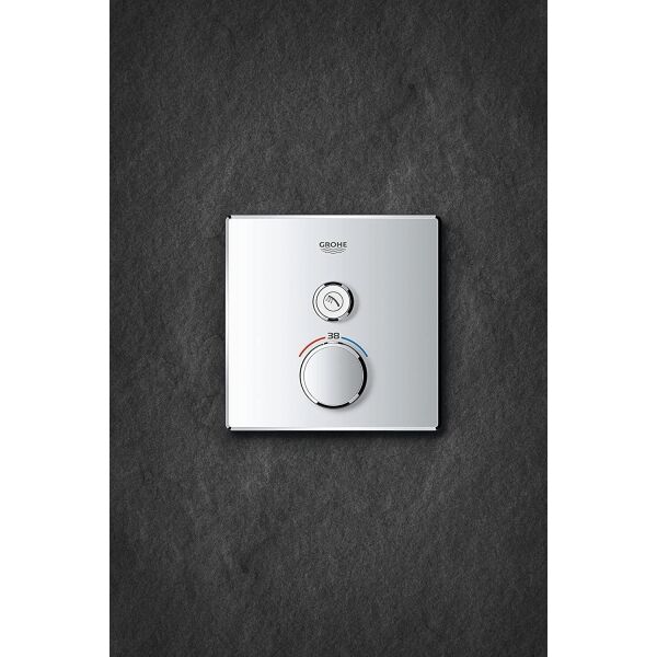 GROHTHERM SMARTCONTROL TEK VALFLİ AKIŞ KONTROLLÜ, ANKASTRE TERMOSTATİK DUŞ BATARYASI 29123000