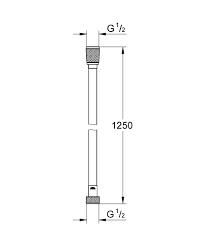 Grohe Silverflex Duş Hortumu, 125 cm 28362000