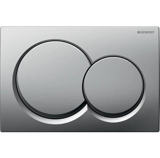 Geberit Alpha01 Kumanda Kapağı Çift Basmalı, Mat Krom - 115.035.46.1