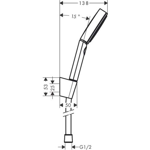 Hansgrohe Pulsify Select S Duş Askı Seti 105 3jet Relaxation, 160 cm Duş Hortumu 24303000