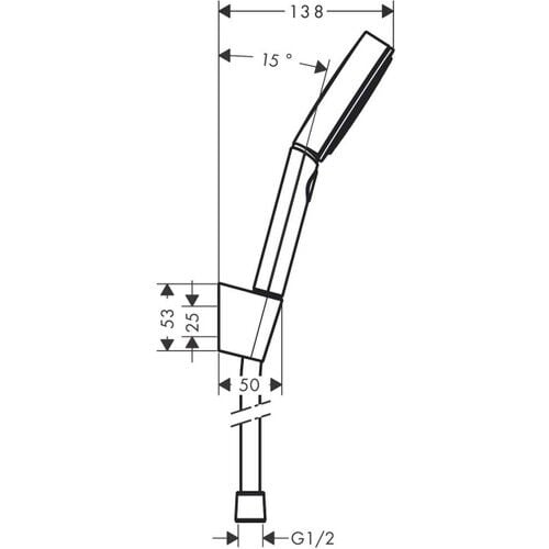 Hansgrohe Pulsify Select S Duş Askı Seti 105 3jet Relaxation, 160 cm Duş Hortumu 24303000