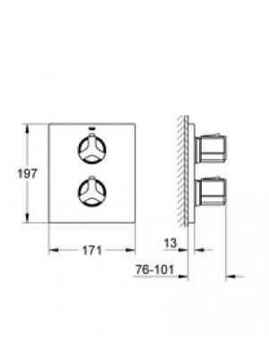 Grohe Allure Ankastre Termostatik Duş Bataryası - 19380000