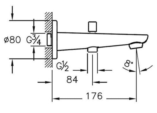 Artema X-Line A42392 Çıkış Ucu El Duşu Çıkışlı Krom