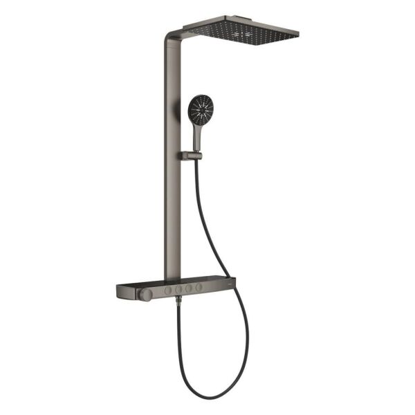 Grohe Rainshower Aqua Pure Duvara Monte Termostatik Bataryalı Duş Sistemi Br.Hard Graphite – 100961AL00