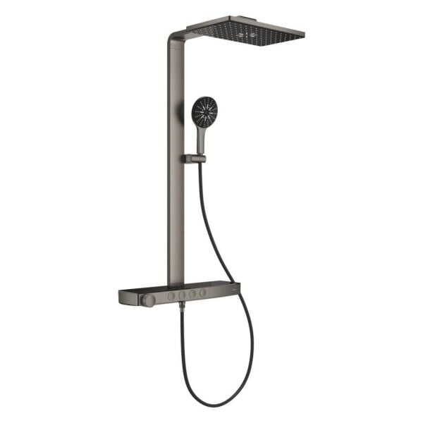 Grohe Rainshower Aqua Pure Duvara Monte Termostatik Bataryalı Duş Sistemi Br.Hard Graphite – 100961AL00