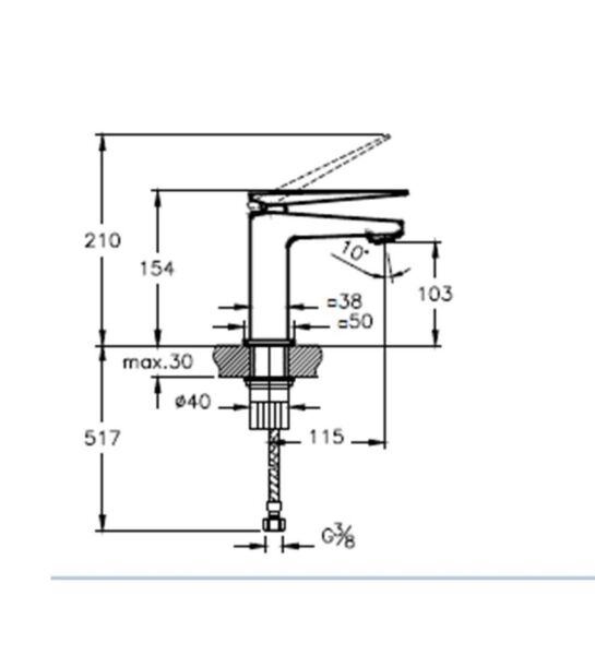 Artema Brava A42608 Lavabo Bataryası Krom